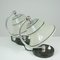 Deutsche Art Deco Tischlampen aus emailliertem Satinglas, Marmor & Aluminium, 1930er, 2er Set 16