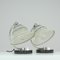 German Art Deco Enameled Satin Glass, Marble and Aluminum Table Lamps, 1930s, Set of 2 6