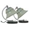 German Art Deco Enameled Satin Glass, Marble and Aluminum Table Lamps, 1930s, Set of 2, Image 1