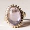 8 Karat Vintage Gold Cocktail Ring mit Amethysten im Cabochonschliff, 1960er 1