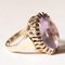 8k Vintage Gold Cocktail Ring with Cabochon Cut Amethyst, 1960s 10