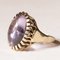 8k Vintage Gold Cocktail Ring with Cabochon Cut Amethyst, 1960s 3