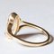 18 Karat Gold Mondstein Ring, 1960er 4