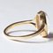 18 Karat Gold Mondstein Ring, 1960er 6