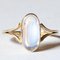 18k Vintage Gold Moonstone Ring, 1960s 1