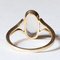 18 Karat Gold Mondstein Ring, 1960er 5