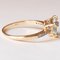 14k Vintage Gold Ring with Aquamarine and Diamonds, 1980s, Image 8