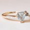 14k Vintage Gold Ring with Aquamarine and Diamonds, 1980s, Image 10