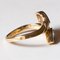 14k Vintage Gold Contrarié Ring, 1970s, Image 8