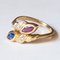 14k Vintage Gold Contrarié Ring, 1970s 2