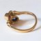14 Karat Vintage Gold Contrarié Ring, 1970er 4