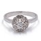 18k Vintage White Gold Diamond Ring, 1960s 1