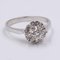 18k Vintage White Gold Diamond Ring, 1960s 2