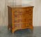 Vintage Wide Burr & Burl Yew Wood Chest of Drawers, Set of 2 2