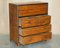 Chinese Export Camphor Wood Military Secretaire Campaign Chest of Drawers 14