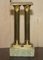 Antique Victorian Marble & Brass Roman Grand Tour Statue Columns Pillars, Set of 2, Image 10