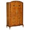 Burr Walnut Double Bank Wardrobe with Mirror from Waring & Gillow, 1932, Image 1