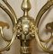 Antique Victorian Brass & Marble Base Coat Hat & Scarf Stand or Rack, 1900s 8