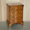 Vintage Burr & Burl Yew Wood Chest of Drawers, Set of 2 2