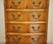 Vintage Burr & Burl Yew Wood Chest of Drawers, Set of 2 5