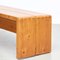 Large Table & Benches for Les Arcs attributed to Charlotte Perriand, 1960s, Set of 3, Image 5