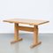 Large Table & Benches for Les Arcs attributed to Charlotte Perriand, 1960s, Set of 3 16