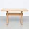 Large Table & Benches for Les Arcs attributed to Charlotte Perriand, 1960s, Set of 3, Image 11