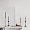 Jazz Candleholders in Steel with Black Powder Coating by Max Brüel, Set of 4 12
