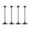 Jazz Candleholders in Steel with Black Powder Coating by Max Brüel, Set of 4 4