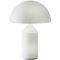 Large Atoll Table Lamp in White Glass by Vico Magistretti for Oluce, Image 5