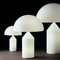 Large Atoll Table Lamp in White Glass by Vico Magistretti for Oluce, Image 7