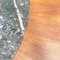 Runder italienischer Esstisch aus Holz & dunklem Marmor, 2000er 7