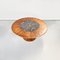 Italian Postmodern Style Wood and Dark Marble Round Dining Table, 2000s 3