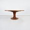 Italian Postmodern Style Wood and Dark Marble Round Dining Table, 2000s 2