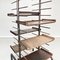Italian Post-Modern Tubular Metal Bookcase with and Moving Shelves, 1990s 5
