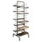Italian Post-Modern Tubular Metal Bookcase with and Moving Shelves, 1990s 1