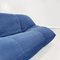 Italienisches modernes Sofa mit blauem Stoffbezug von Guido Rosati für Giovannetti, 1970er 5