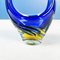 Italian Modern Sculpture in Blue and Yellow Murano Glass, 1970s 7