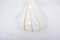 Tall White Glass Model Candy Table Lamps attributed to Holmegaard, 1970s, Set of 2 9