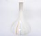 Tall White Glass Model Candy Table Lamps attributed to Holmegaard, 1970s, Set of 2, Image 8