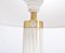 Tall White Glass Model Candy Table Lamps attributed to Holmegaard, 1970s, Set of 2 12