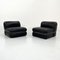 Black Leather T/1 Armchairs by Rodolfo Bonetto for Tecnosalotto, 1960s, Set of 2 1