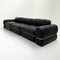 Black Leather Modular 3-Seater Sofa by Rodolfo Bonetto for Tecnosalotto, 1960s, Set of 5, Image 8