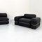 Black Leather Modular 3-Seater Sofa by Rodolfo Bonetto for Tecnosalotto, 1960s, Set of 5, Image 6