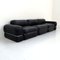 Black Leather Modular 3-Seater Sofa by Rodolfo Bonetto for Tecnosalotto, 1960s, Set of 5 5