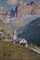 Cesare Bentivoglio, Mountain Landscape with Church, 1930s, Oil on Canvas, Framed, Image 6