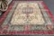 Vintage Turkish Beige, Red and Green Area Rug 10
