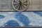 Tappeto vintage in lana sovratinta blu, Turchia, Immagine 3