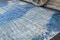 Vintage Turkish Blue Overdyed Wool Rug 10