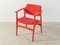 Vintage Red Oak Armchair, 1960s 1